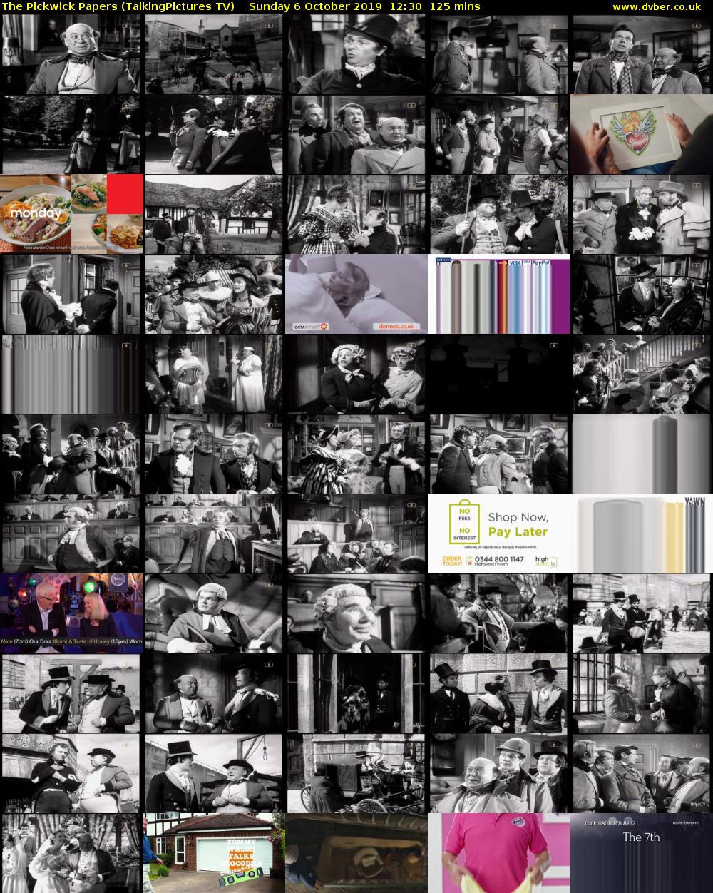 The Pickwick Papers (TalkingPictures TV) Sunday 6 October 2019 12:30 - 14:35