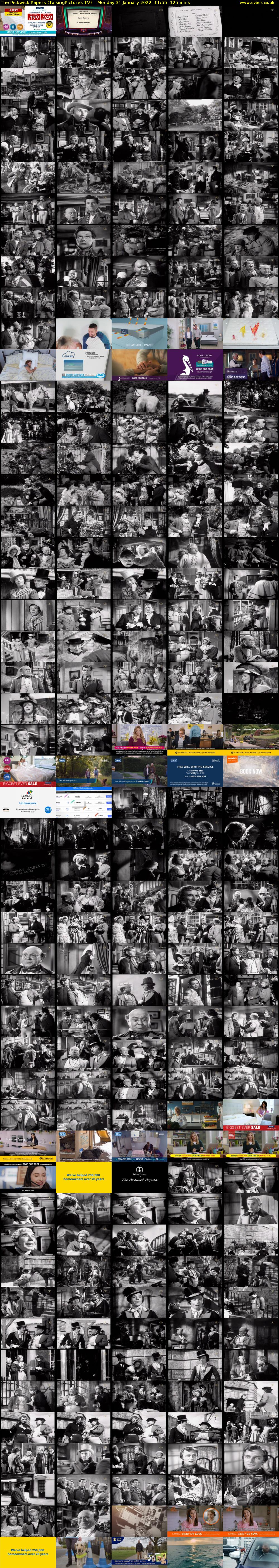 The Pickwick Papers (TalkingPictures TV) Monday 31 January 2022 11:55 - 14:00