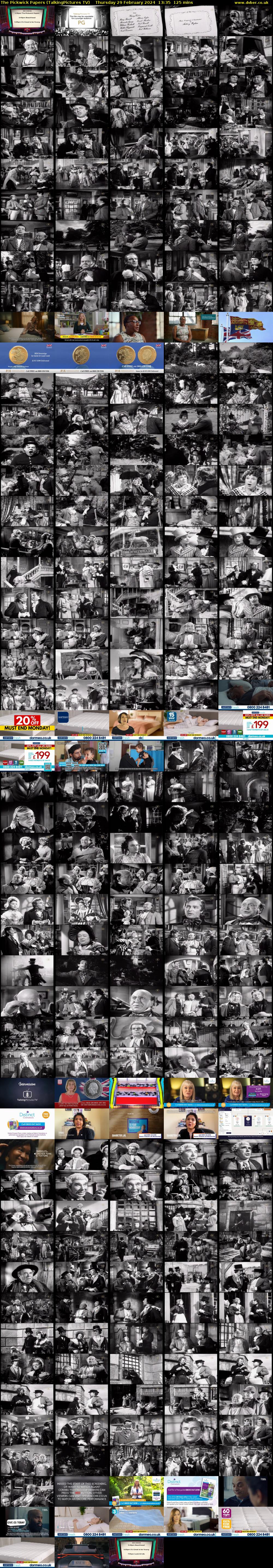 The Pickwick Papers (TalkingPictures TV) Thursday 29 February 2024 13:35 - 15:40