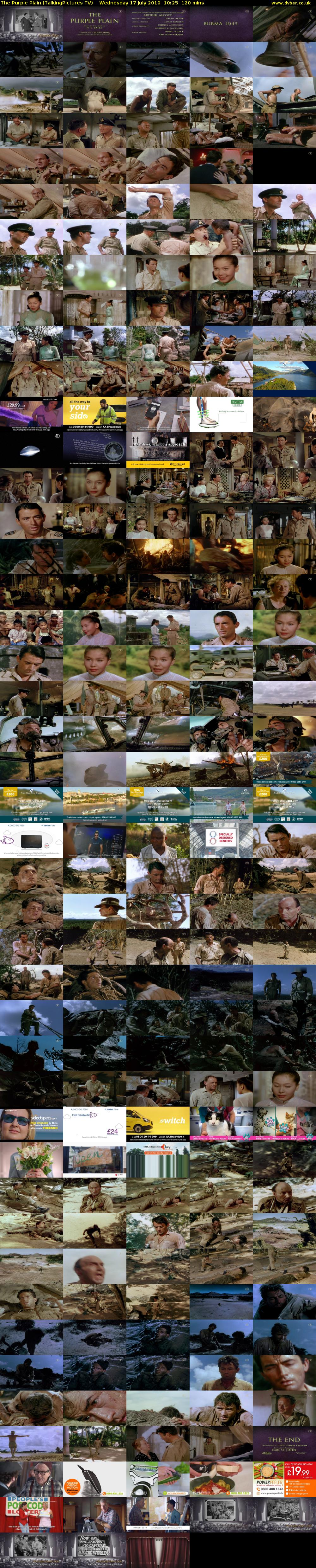 The Purple Plain (TalkingPictures TV) Wednesday 17 July 2019 10:25 - 12:25