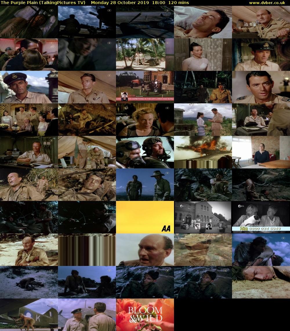 The Purple Plain (TalkingPictures TV) Monday 28 October 2019 18:00 - 20:00