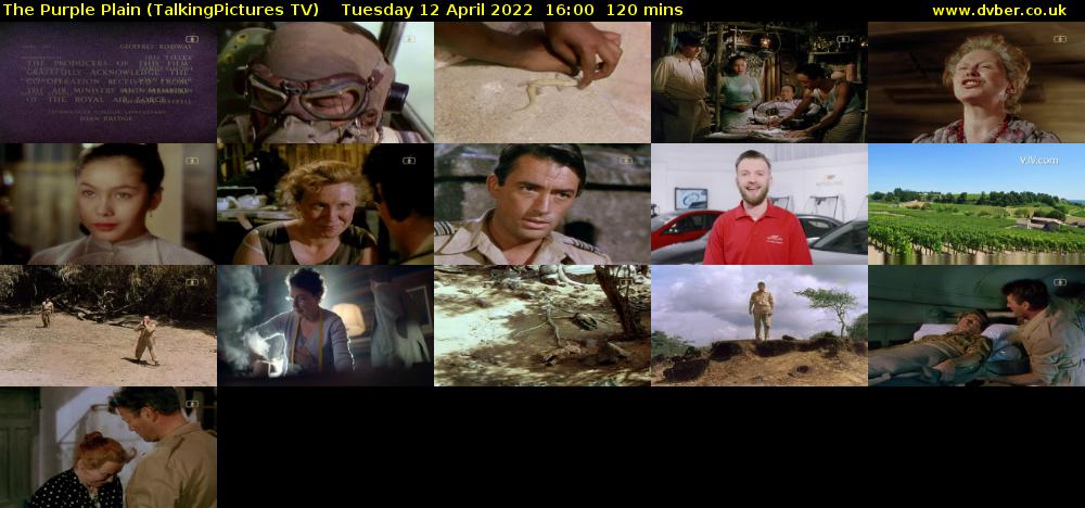 The Purple Plain (TalkingPictures TV) Tuesday 12 April 2022 16:00 - 18:00
