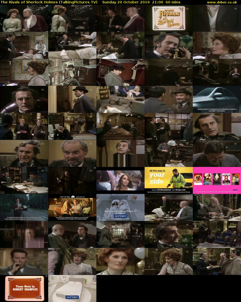 The Rivals of Sherlock Holmes (TalkingPictures TV) Sunday 20 October 2019 21:00 - 22:00