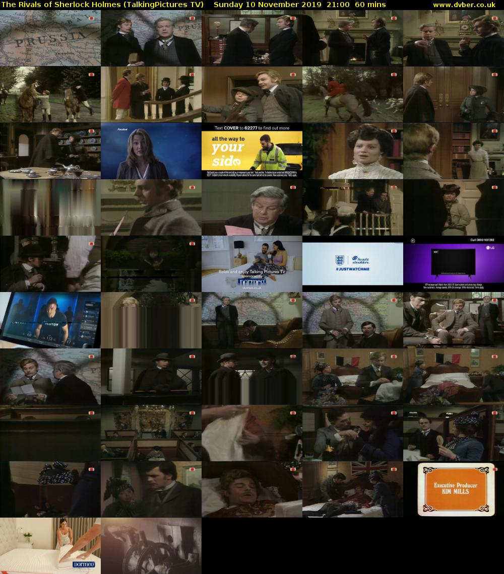 The Rivals of Sherlock Holmes (TalkingPictures TV) Sunday 10 November 2019 21:00 - 22:00