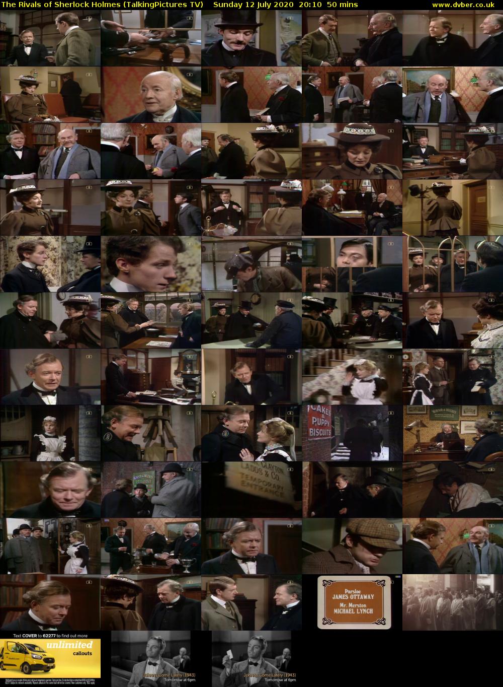 The Rivals of Sherlock Holmes (TalkingPictures TV) Sunday 12 July 2020 20:10 - 21:00