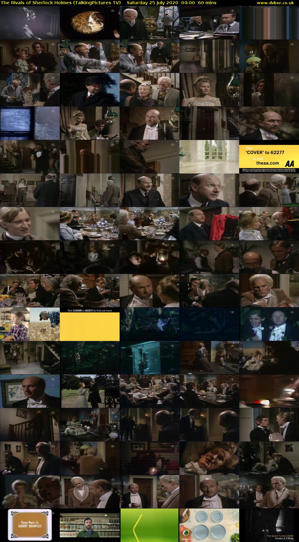 The Rivals of Sherlock Holmes (TalkingPictures TV) Saturday 25 July 2020 04:00 - 05:00