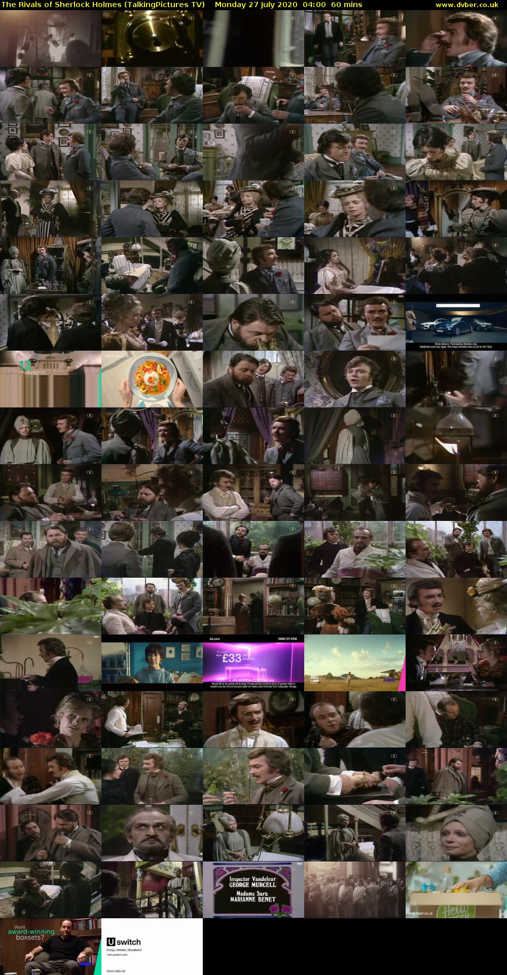 The Rivals of Sherlock Holmes (TalkingPictures TV) Monday 27 July 2020 04:00 - 05:00