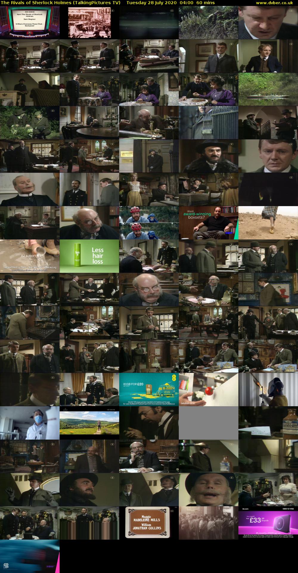 The Rivals of Sherlock Holmes (TalkingPictures TV) Tuesday 28 July 2020 04:00 - 05:00