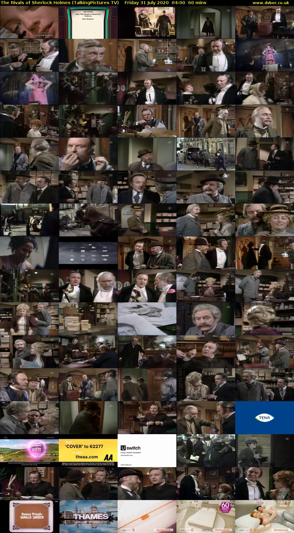 The Rivals of Sherlock Holmes (TalkingPictures TV) Friday 31 July 2020 04:00 - 05:00