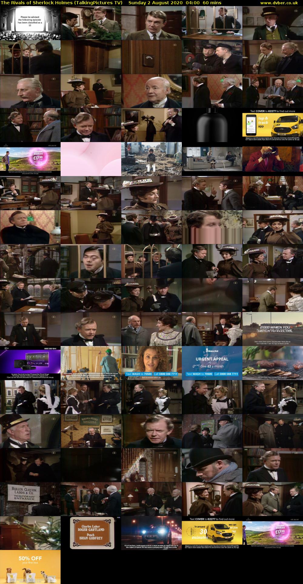 The Rivals of Sherlock Holmes (TalkingPictures TV) Sunday 2 August 2020 04:00 - 05:00