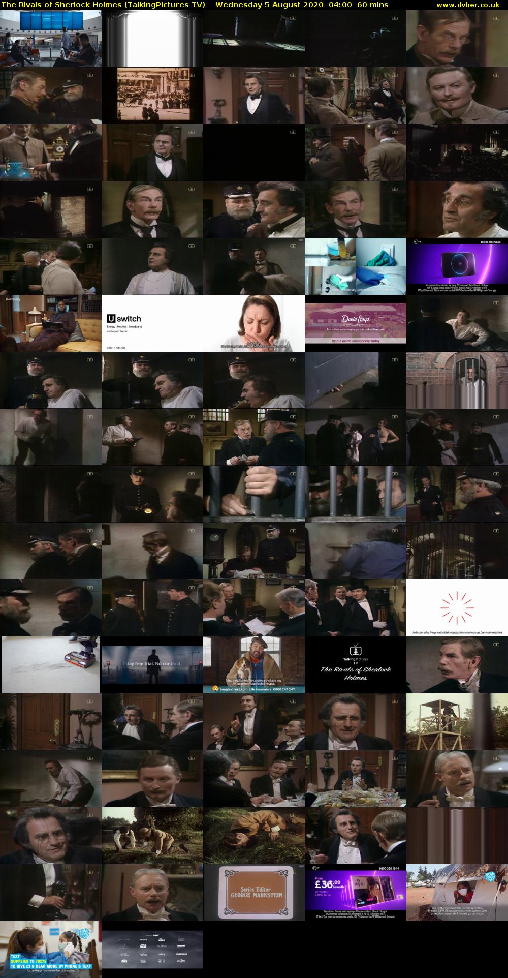 The Rivals of Sherlock Holmes (TalkingPictures TV) Wednesday 5 August 2020 04:00 - 05:00