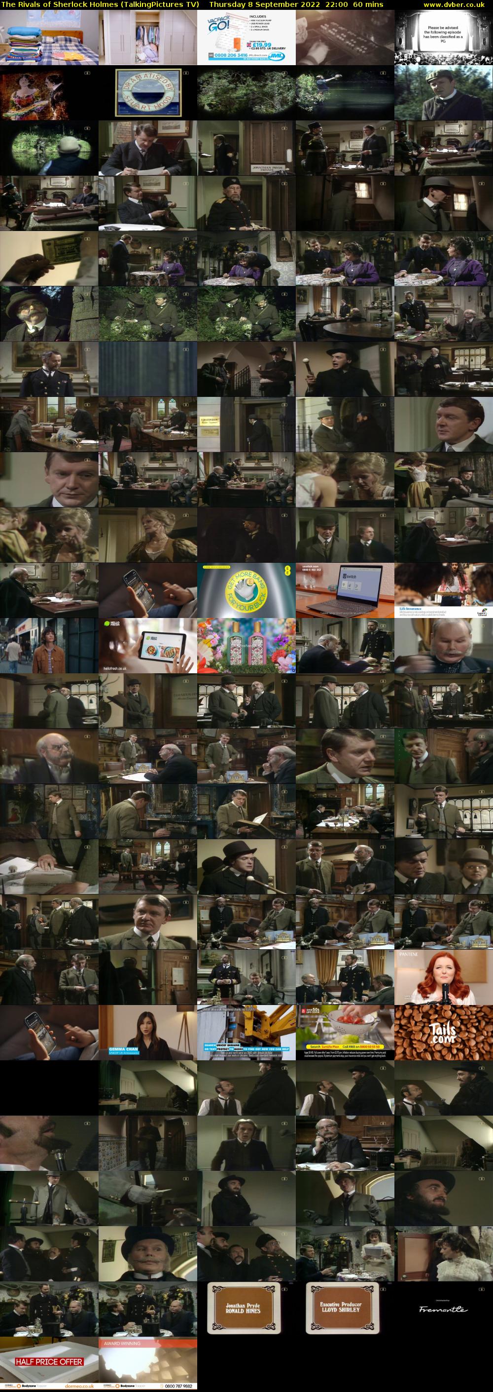 The Rivals of Sherlock Holmes (TalkingPictures TV) Thursday 8 September 2022 22:00 - 23:00