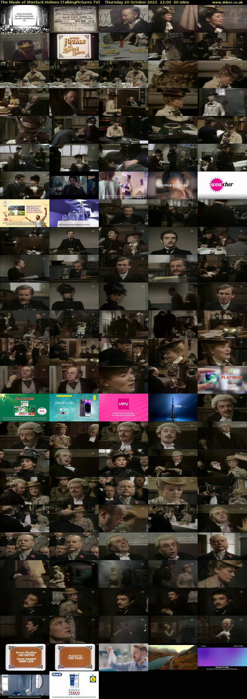 The Rivals of Sherlock Holmes (TalkingPictures TV) Thursday 20 October 2022 22:00 - 23:00