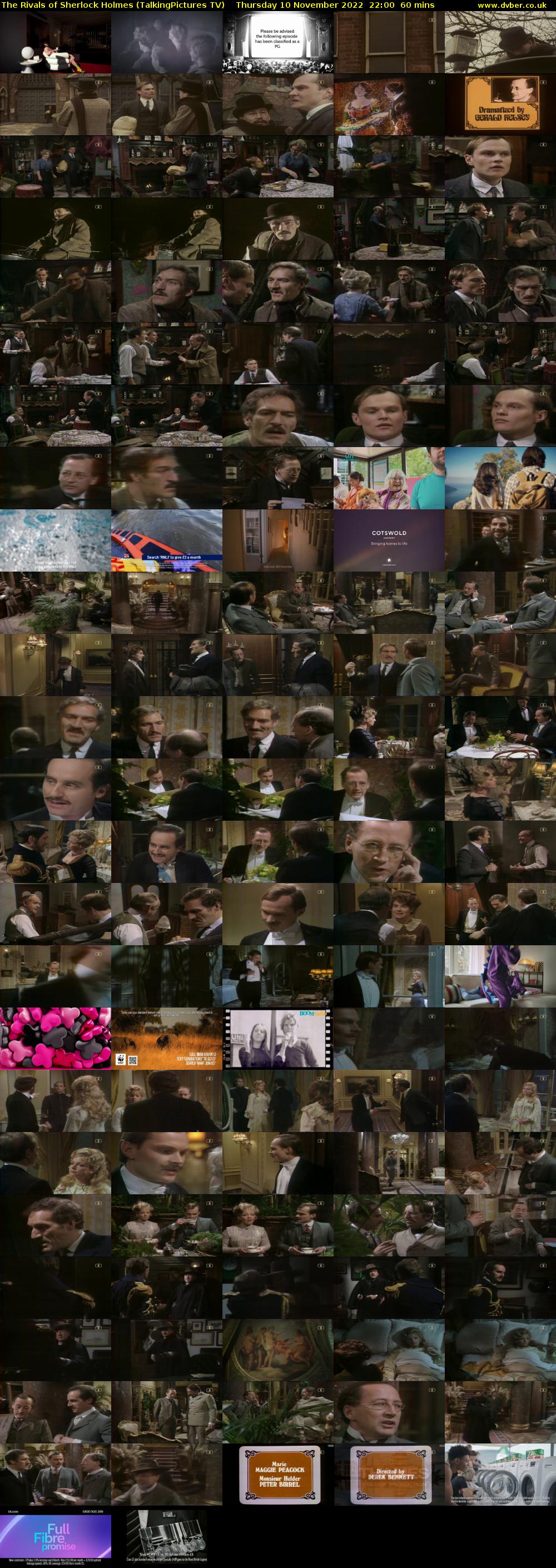 The Rivals of Sherlock Holmes (TalkingPictures TV) Thursday 10 November 2022 22:00 - 23:00