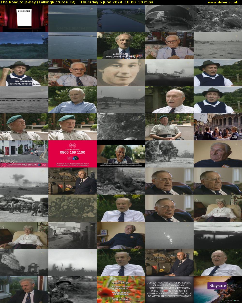 The Road to D-Day (TalkingPictures TV) Thursday 6 June 2024 18:00 - 18:30