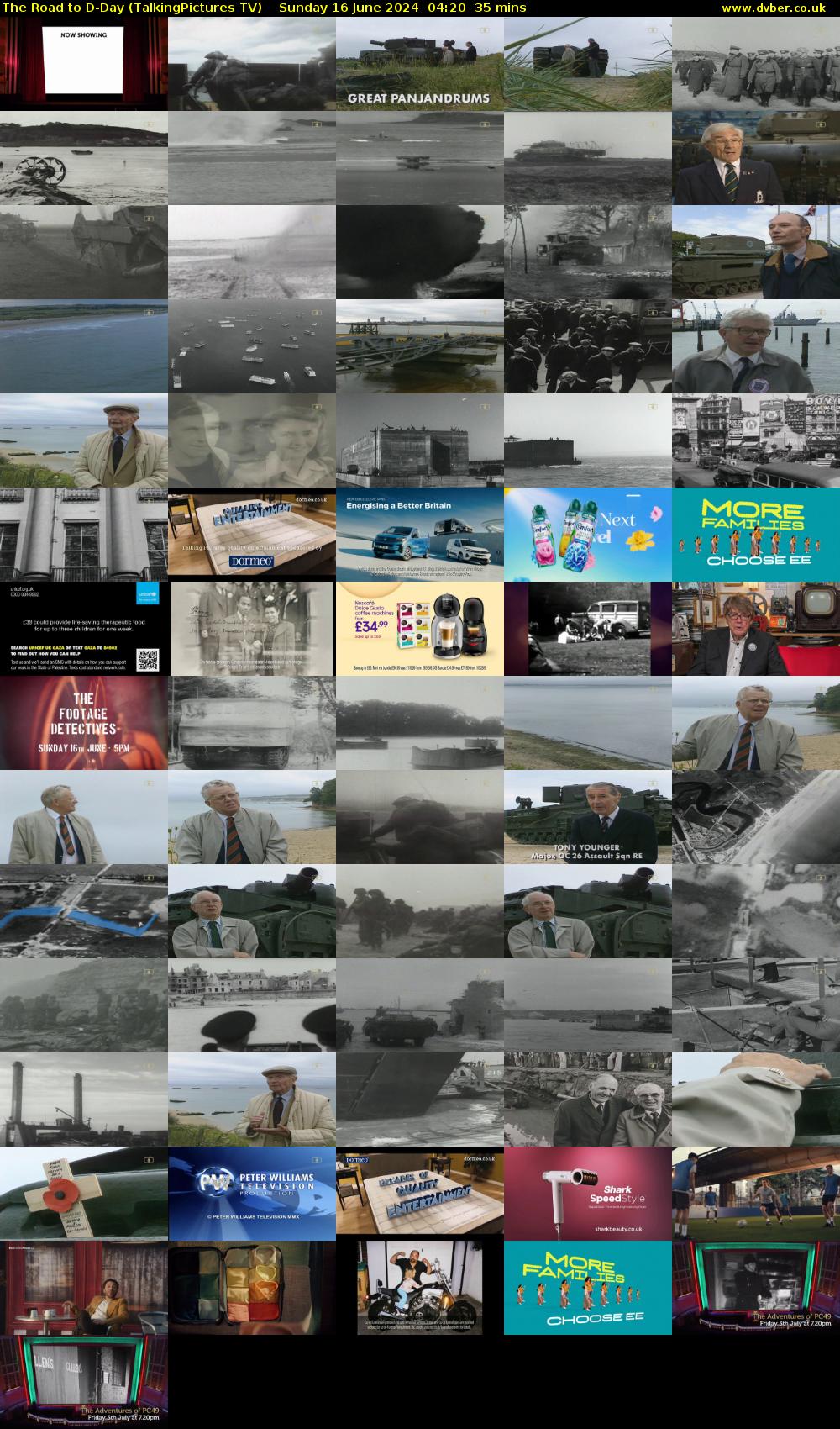 The Road to D-Day (TalkingPictures TV) Sunday 16 June 2024 04:20 - 04:55