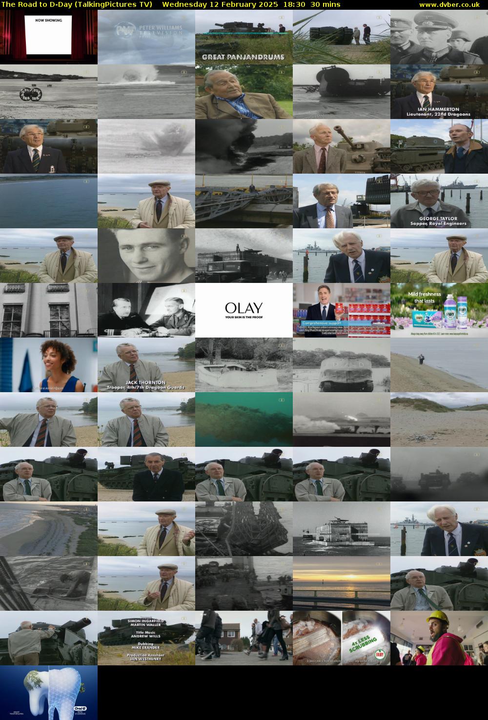 The Road to D-Day (TalkingPictures TV) Wednesday 12 February 2025 18:30 - 19:00