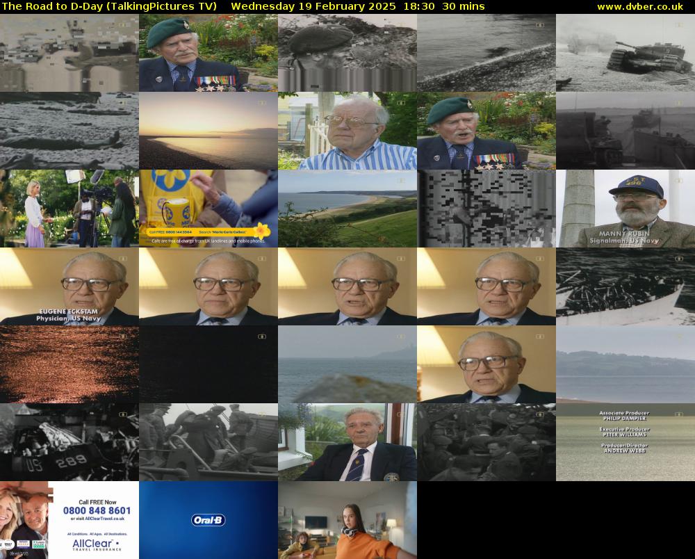 The Road to D-Day (TalkingPictures TV) Wednesday 19 February 2025 18:30 - 19:00