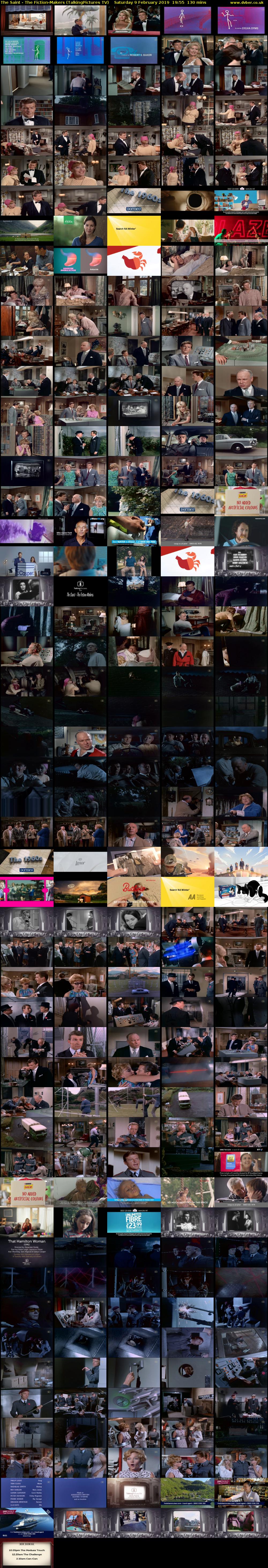 The Saint - The Fiction-Makers (TalkingPictures TV) Saturday 9 February 2019 19:55 - 22:05