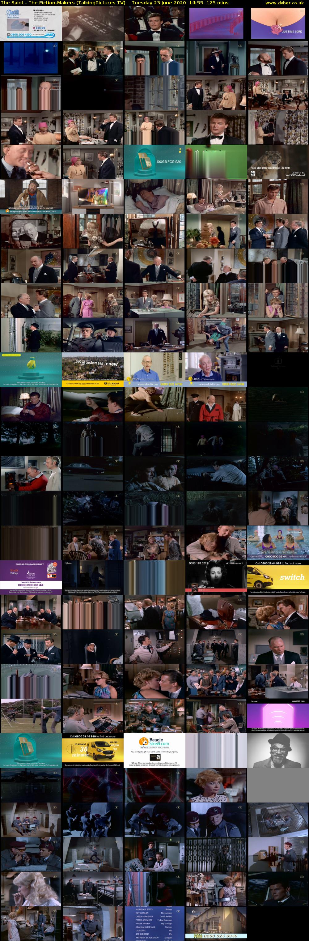 The Saint - The Fiction-Makers (TalkingPictures TV) Tuesday 23 June 2020 14:55 - 17:00