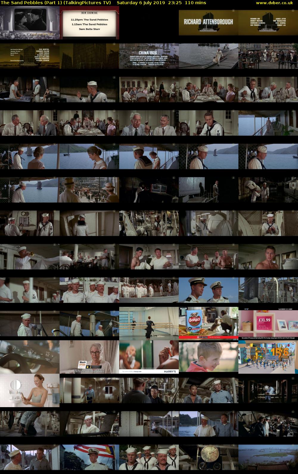 The Sand Pebbles (Part 1) (TalkingPictures TV) Saturday 6 July 2019 23:25 - 01:15