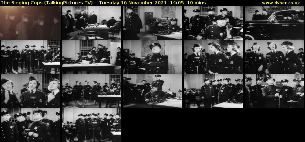 The Singing Cops (TalkingPictures TV) Tuesday 16 November 2021 14:05 - 14:15