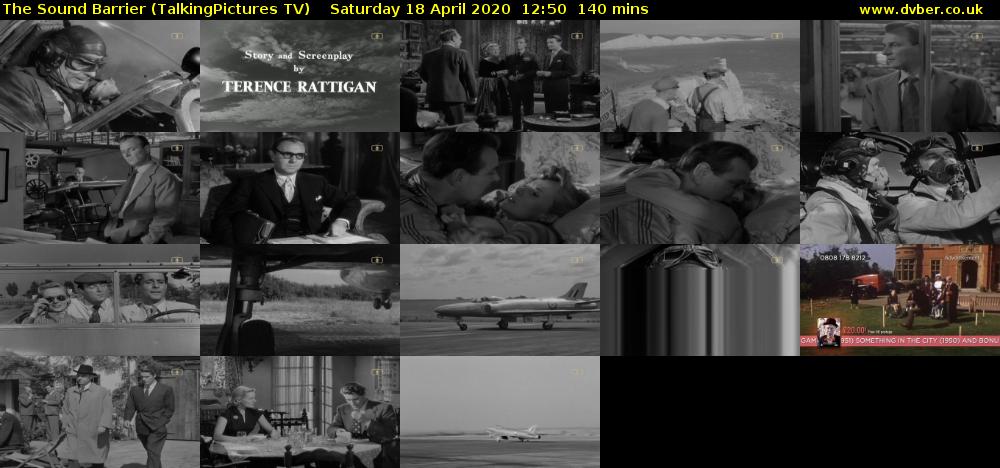 The Sound Barrier (TalkingPictures TV) Saturday 18 April 2020 12:50 - 15:10