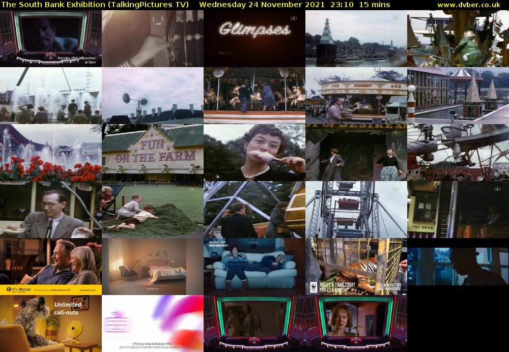 The South Bank Exhibition (TalkingPictures TV) Wednesday 24 November 2021 23:10 - 23:25