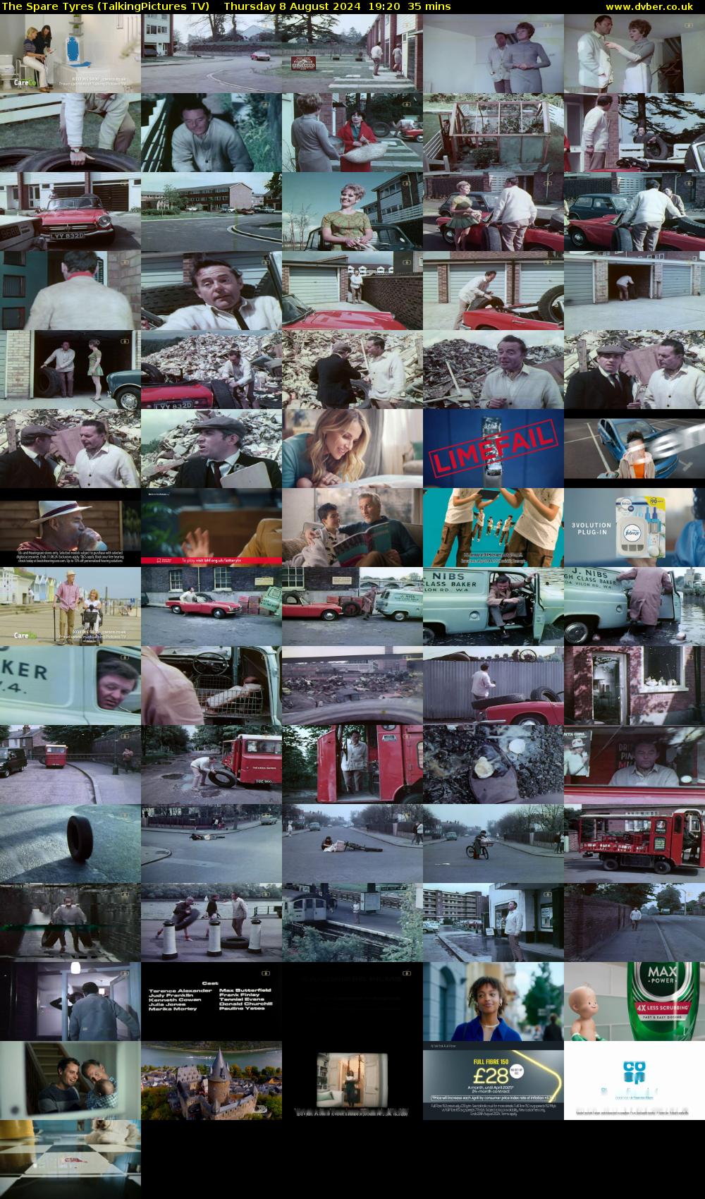 The Spare Tyres (TalkingPictures TV) Thursday 8 August 2024 19:20 - 19:55