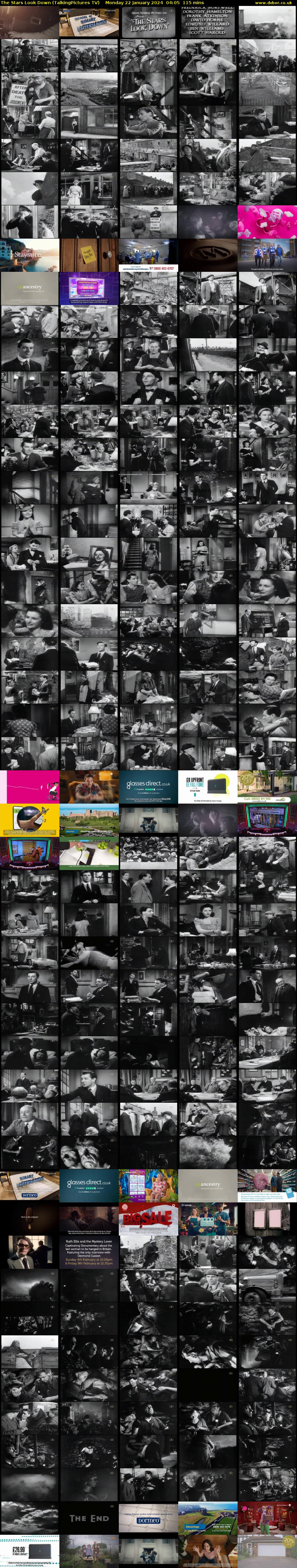 The Stars Look Down (TalkingPictures TV) Monday 22 January 2024 04:05 - 06:00