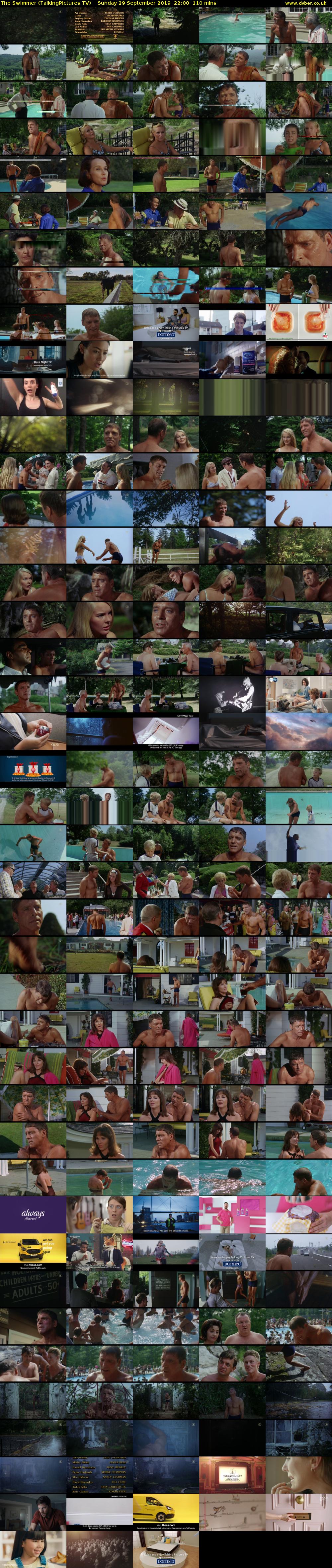 The Swimmer (TalkingPictures TV) Sunday 29 September 2019 22:00 - 23:50