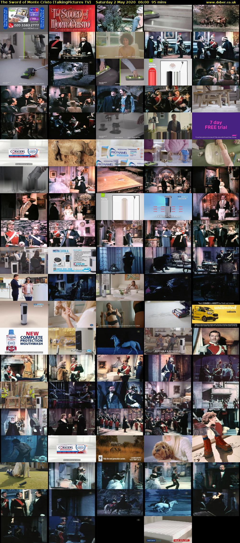 The Sword of Monte Cristo (TalkingPictures TV) Saturday 2 May 2020 06:00 - 07:35