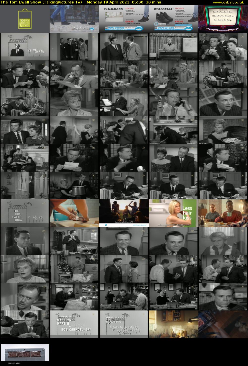 The Tom Ewell Show (TalkingPictures TV) Monday 19 April 2021 05:00 - 05:30