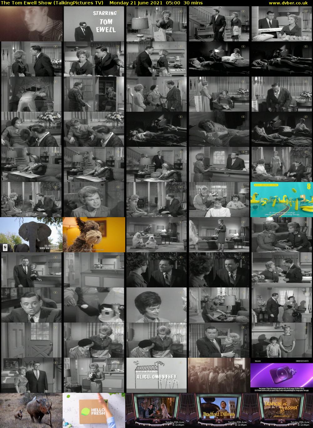 The Tom Ewell Show (TalkingPictures TV) Monday 21 June 2021 05:00 - 05:30