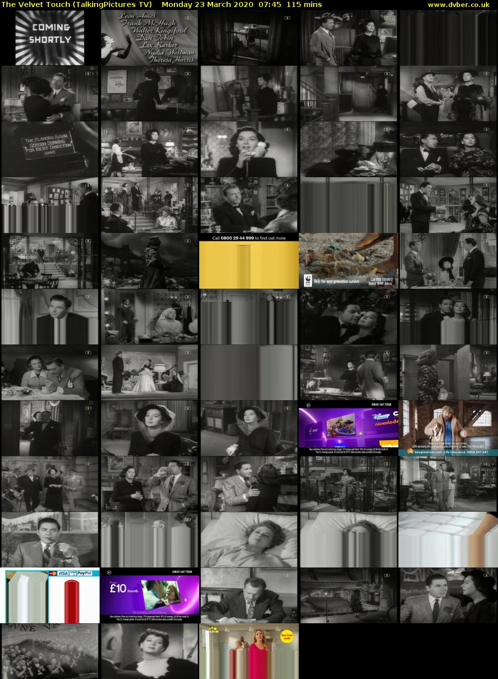 The Velvet Touch (TalkingPictures TV) Monday 23 March 2020 07:45 - 09:40