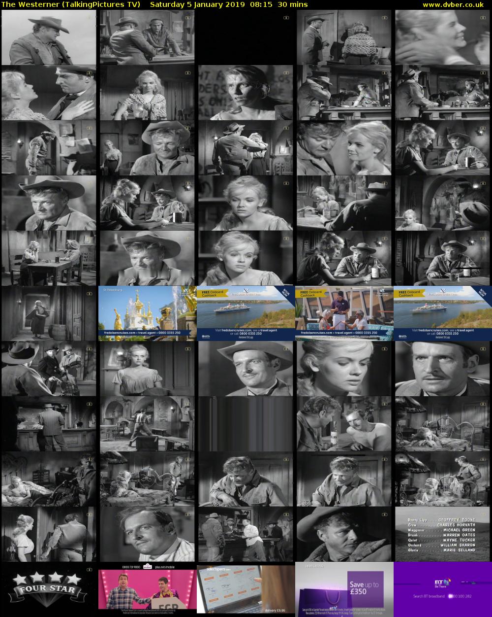 The Westerner (TalkingPictures TV) Saturday 5 January 2019 08:15 - 08:45