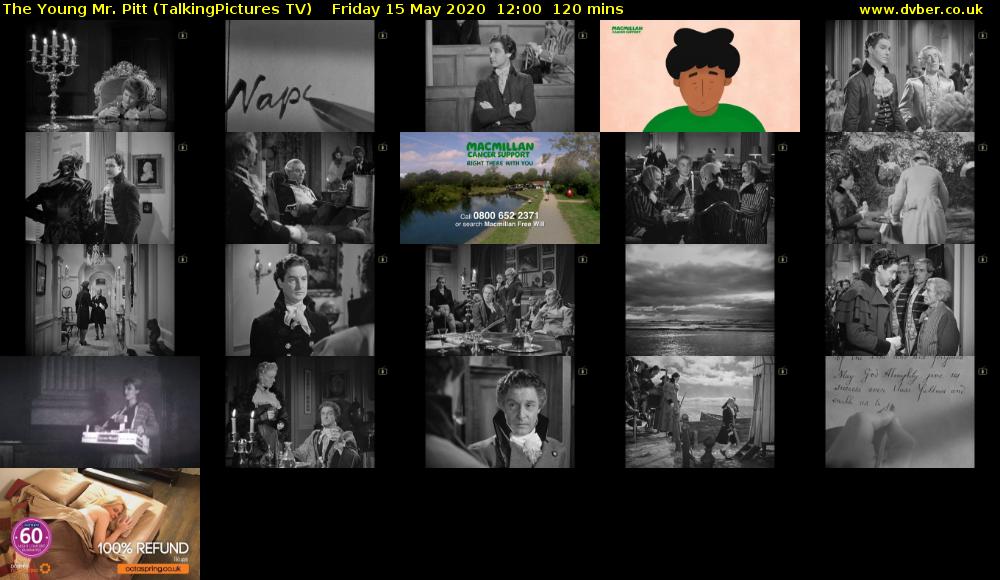 The Young Mr. Pitt (TalkingPictures TV) Friday 15 May 2020 12:00 - 14:00