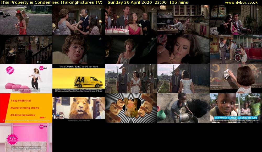 This Property is Condemned (TalkingPictures TV) Sunday 26 April 2020 22:00 - 00:15