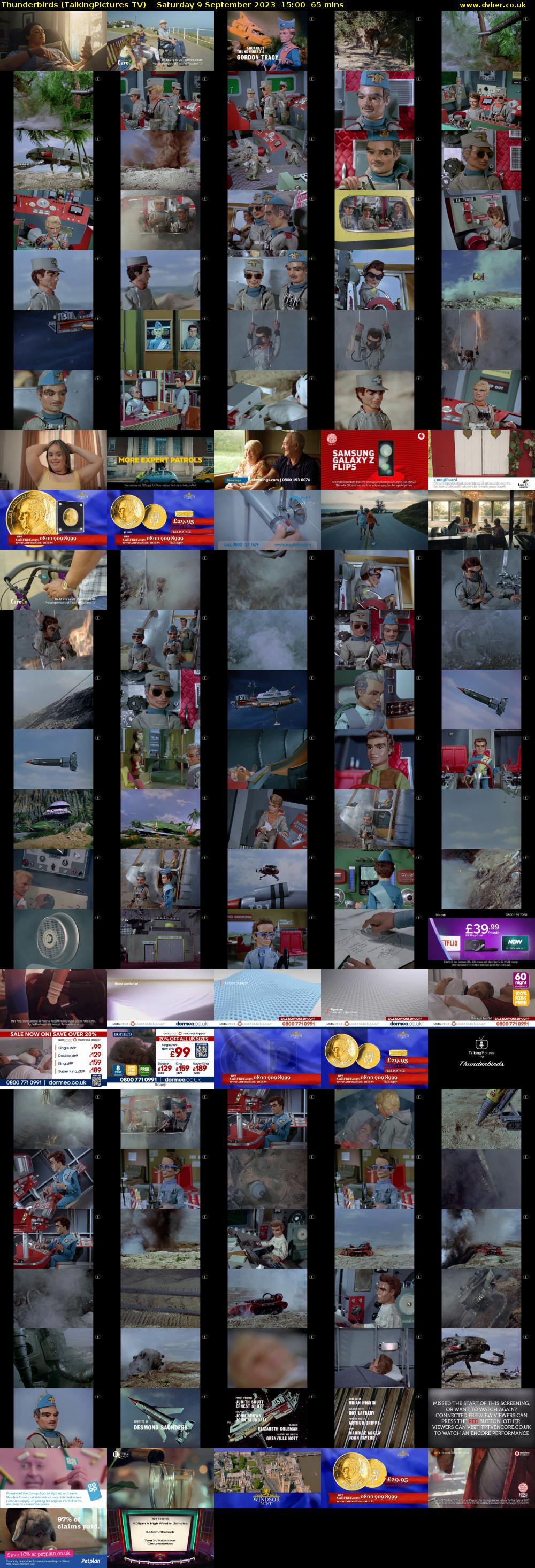 Thunderbirds (TalkingPictures TV) Saturday 9 September 2023 15:00 - 16:05
