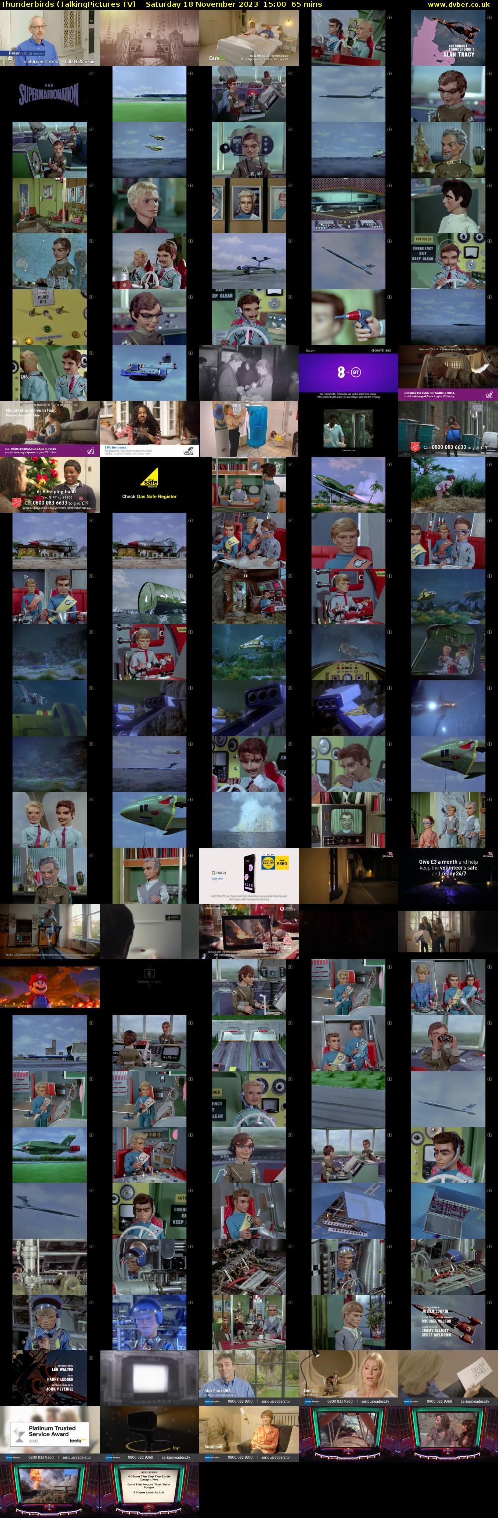 Thunderbirds (TalkingPictures TV) Saturday 18 November 2023 15:00 - 16:05