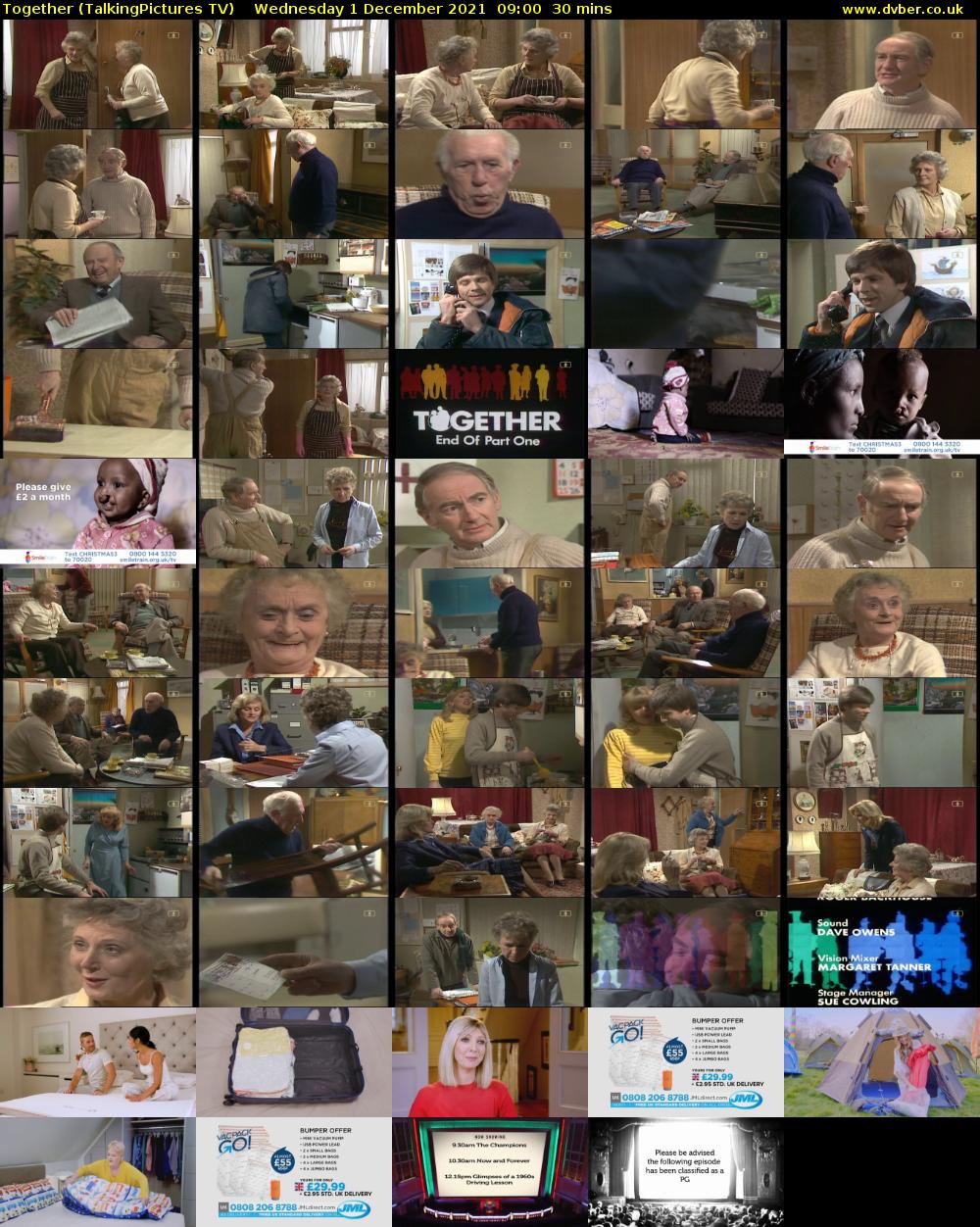 Together (TalkingPictures TV) Wednesday 1 December 2021 09:00 - 09:30