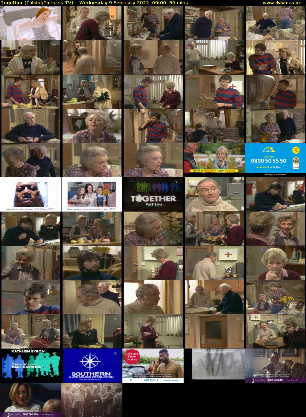 Together (TalkingPictures TV) Wednesday 9 February 2022 09:00 - 09:30