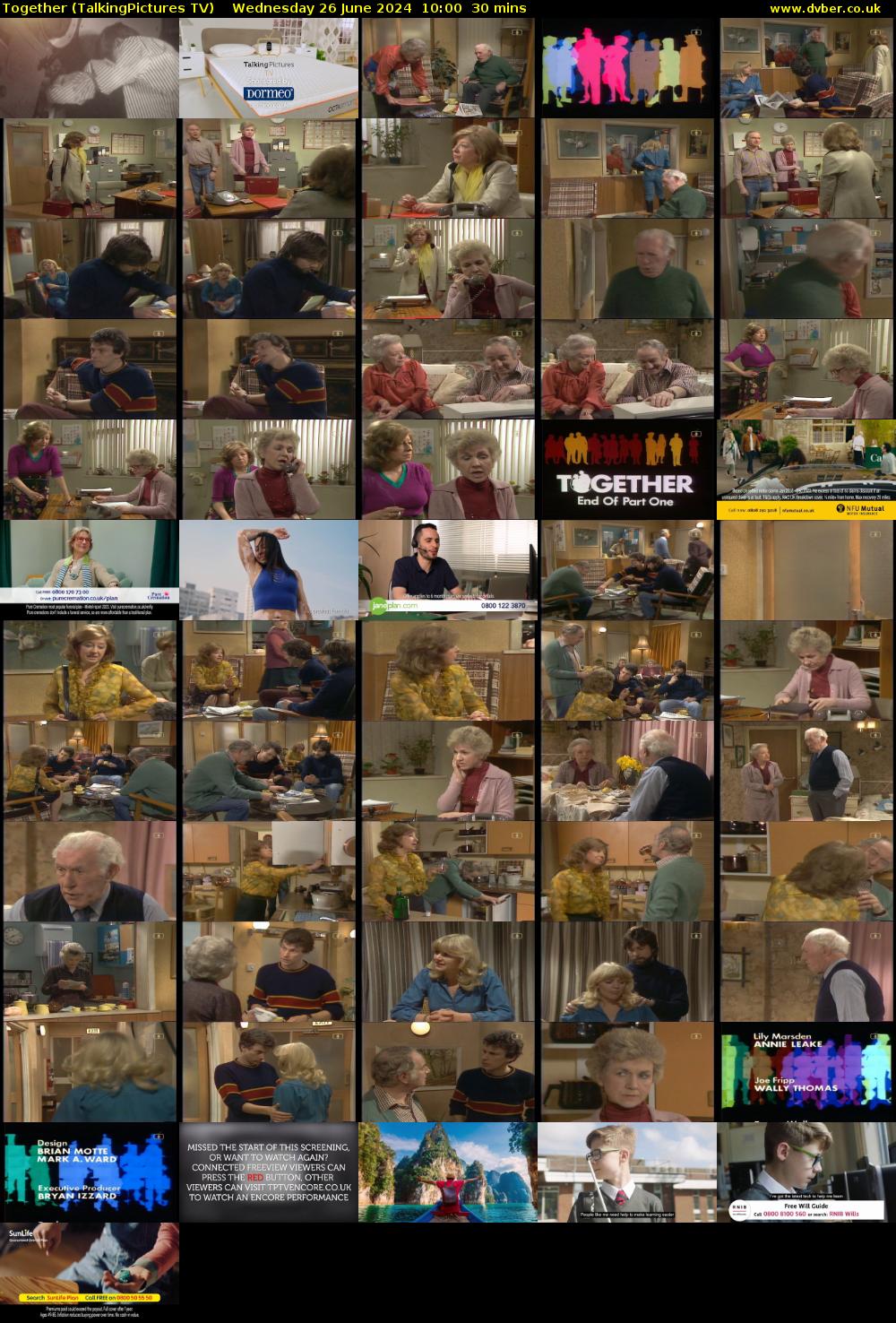 Together (TalkingPictures TV) Wednesday 26 June 2024 10:00 - 10:30