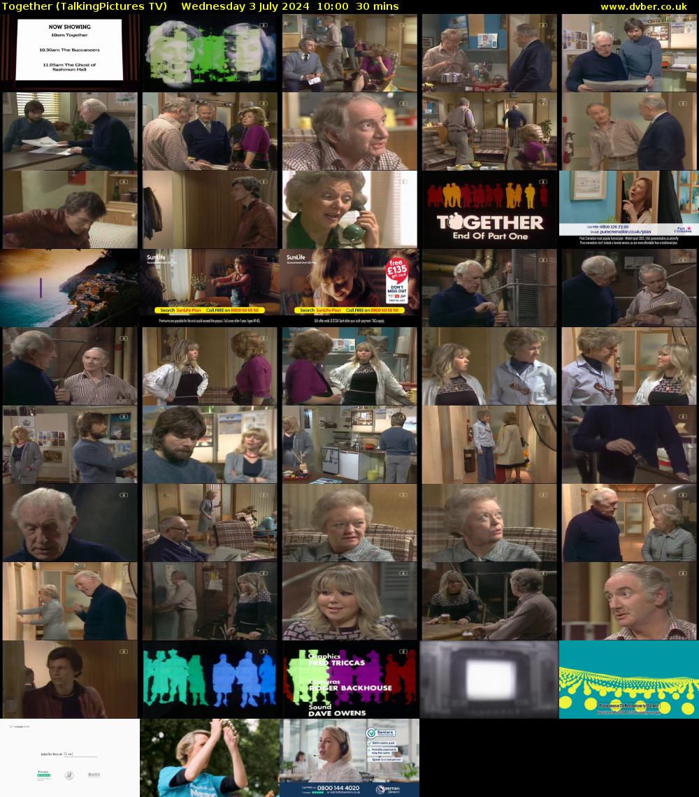Together (TalkingPictures TV) Wednesday 3 July 2024 10:00 - 10:30