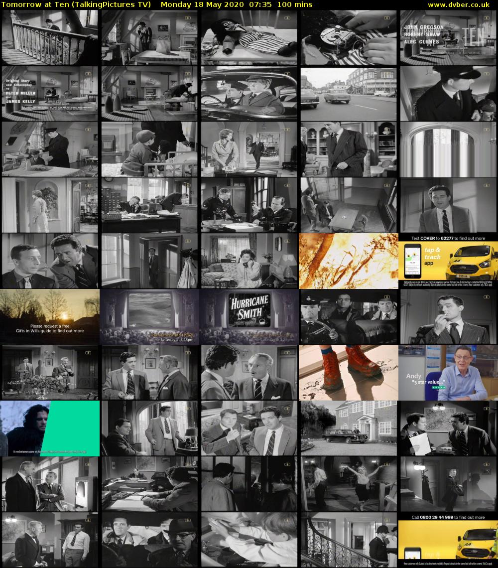 Tomorrow at Ten (TalkingPictures TV) Monday 18 May 2020 07:35 - 09:15
