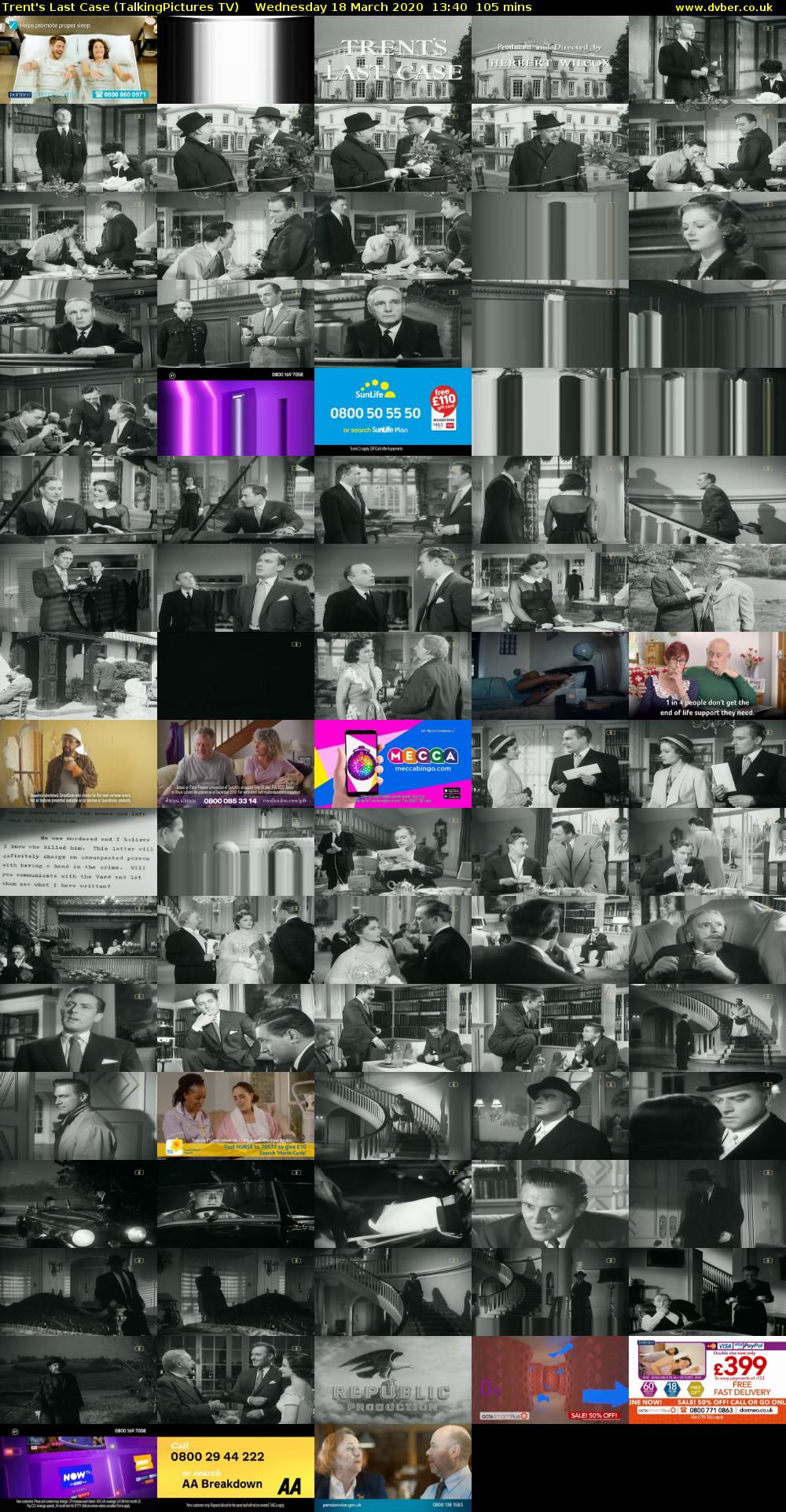 Trent's Last Case (TalkingPictures TV) Wednesday 18 March 2020 13:40 - 15:25