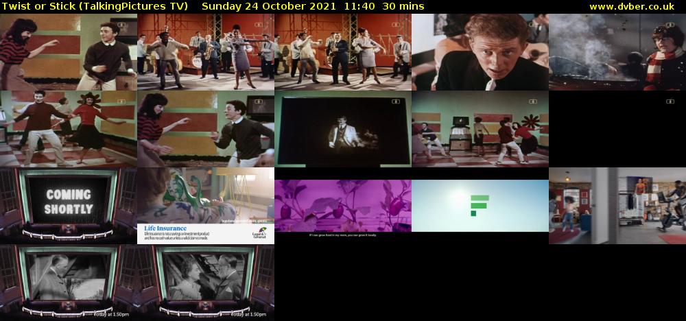 Twist or Stick (TalkingPictures TV) Sunday 24 October 2021 11:40 - 12:10
