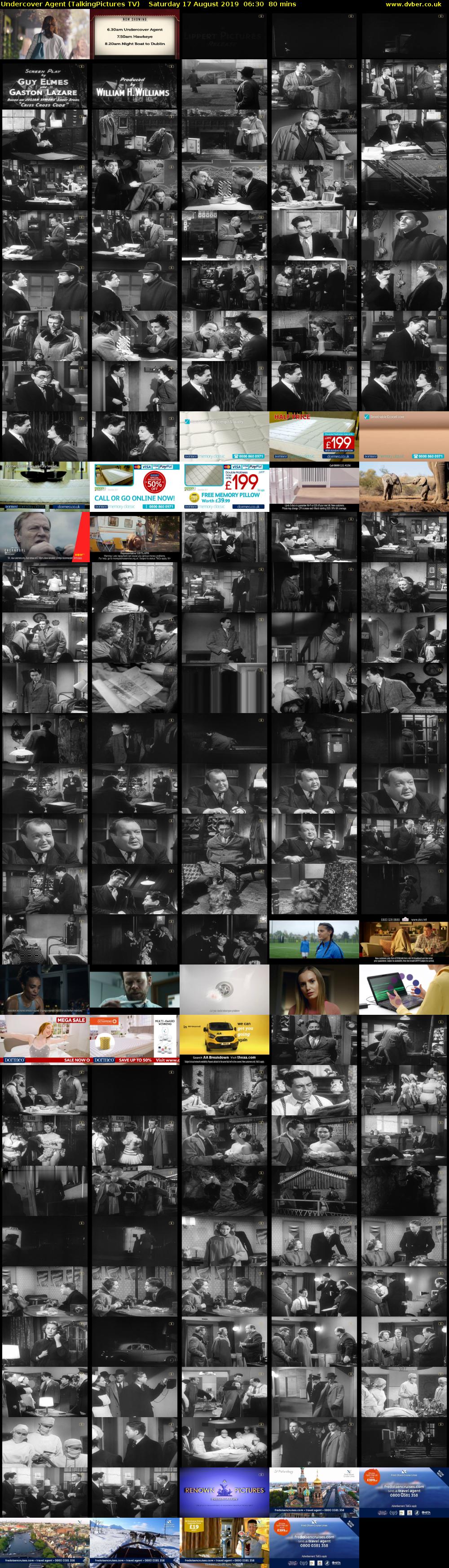 Undercover Agent (TalkingPictures TV) Saturday 17 August 2019 06:30 - 07:50