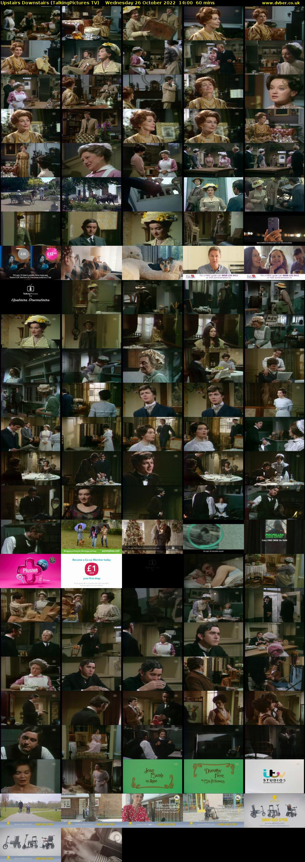 Upstairs Downstairs (TalkingPictures TV) Wednesday 26 October 2022 14:00 - 15:00