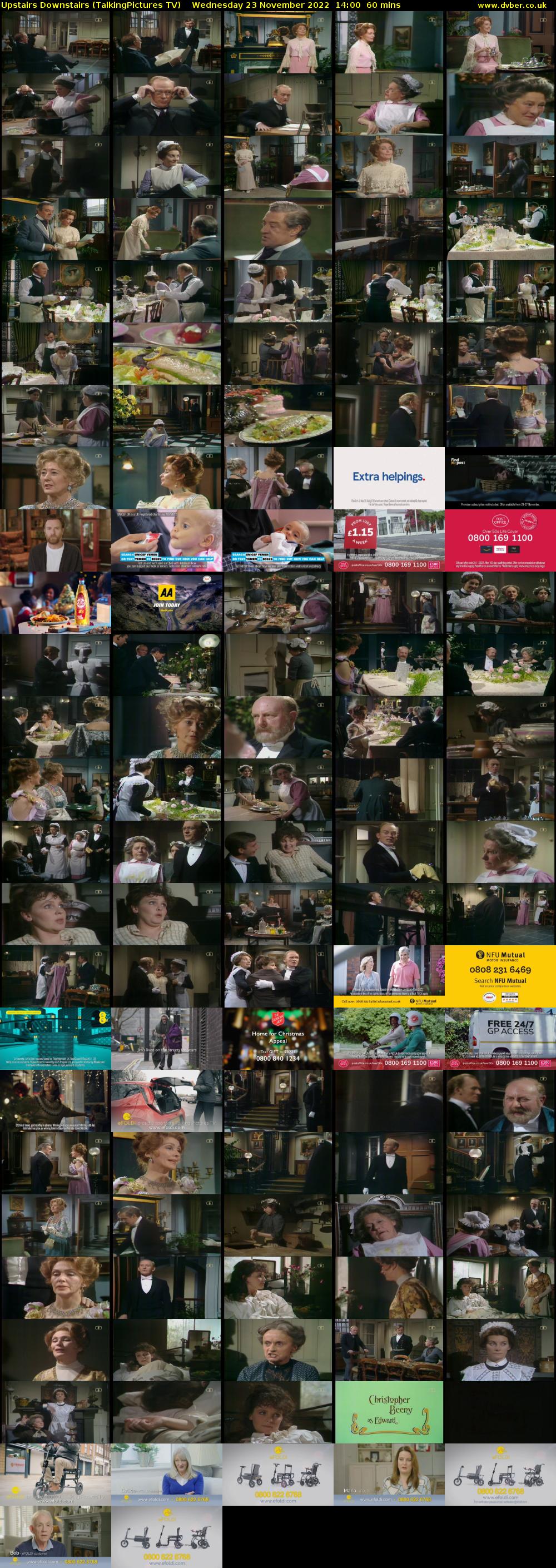 Upstairs Downstairs (TalkingPictures TV) Wednesday 23 November 2022 14:00 - 15:00
